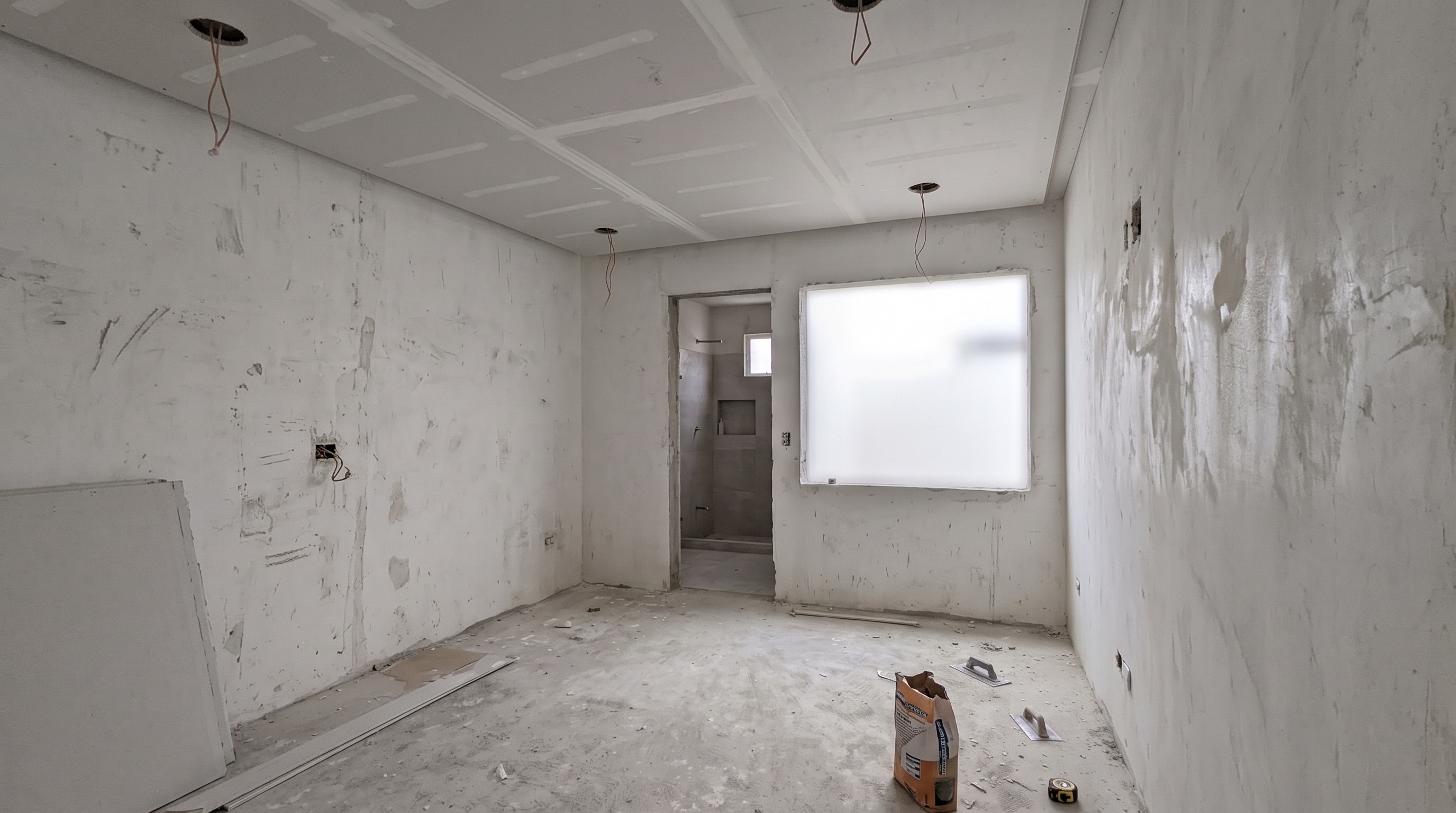 Habitación en obra negra